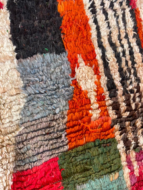 Moroccan rug – Vintage wool Berber carpet – colorful rug - Beni Ourain rug – Boujaad area rug - Living room rug - 8x10 rug - handmade rugs