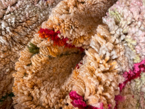 Moroccan rug – Vintage wool Berber rug – Colorful Berber rug - wool Berber rug – Boujaad area rug - Living room rug - 9.8 x 6.7 ft rug - handmade rugs