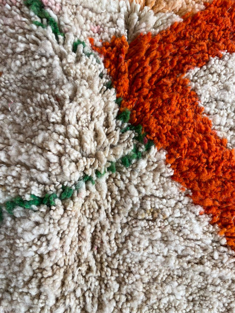 Moroccan rug – Vintage wool Berber rug – Colorful Berber rug - wool Berber rug – Boujaad area rug - Living room rug - 9.8 x 6.7 ft rug - handmade rugs