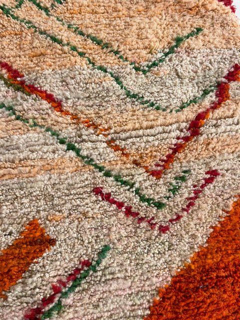 Moroccan rug – Vintage wool Berber rug – Colorful Berber rug - wool Berber rug – Boujaad area rug - Living room rug - 9.8 x 6.7 ft rug - handmade rugs