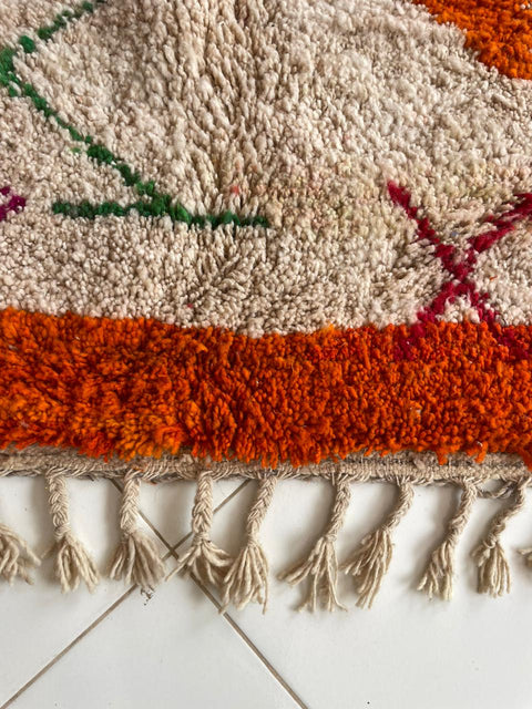 Moroccan rug – Vintage wool Berber rug – Colorful Berber rug - wool Berber rug – Boujaad area rug - Living room rug - 9.8 x 6.7 ft rug - handmade rugs