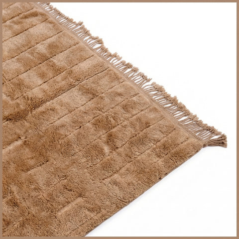 Sandy Tick Modern Handmade Moroccan Rug - Custom Living Room Area Beni Rugs