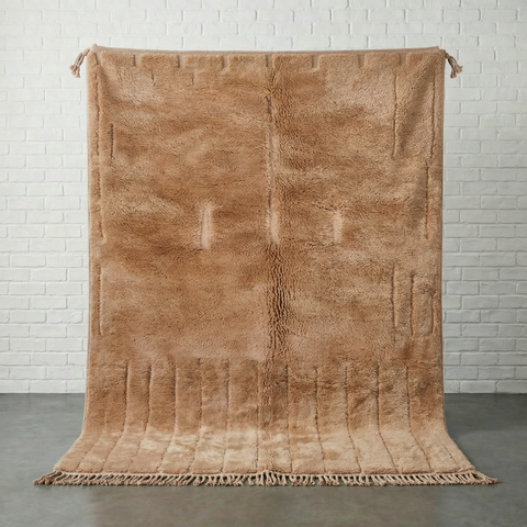 Sandy Tick Modern Handmade Moroccan Rug - Custom Living Room Area Beni Rugs