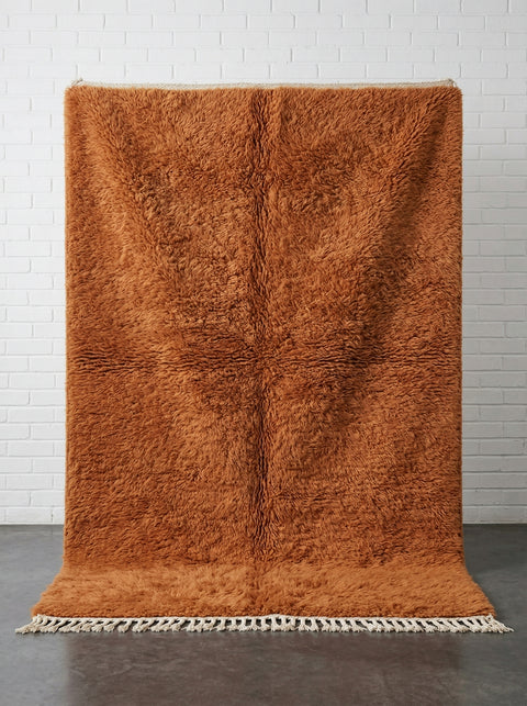 Terracotta Marrakech Handmade Moroccan Rug - Custom Living Room Area Beni Rugs