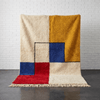 Abstract Geometric Wool Handmade Moroccan Rug - Custom Living Room Area Beni Rugs - Africancreates