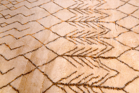 Ait Bouguemez Geometric Moroccan Mrirt Rug: Timeless Symmetry for Inspired Interiors - Africancreates