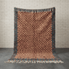 Authentic Burgundy Checkered Handmade Moroccan Rug - Custom Living Room Area Beni Ourain Rugs - Africancreates