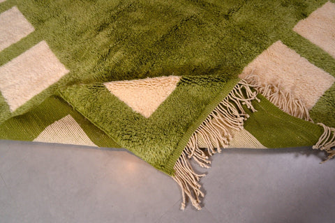Authentic Mrirt Moroccan Rug Green design, Moroccan rug , Berber rug , handmade rug - Africancreates
