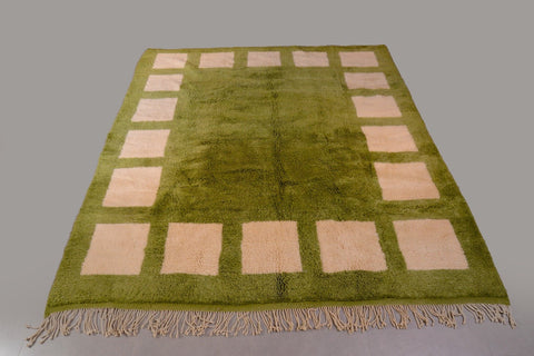 Authentic Mrirt Moroccan Rug Green design, Moroccan rug , Berber rug , handmade rug - Africancreates