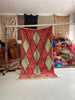 Authentic Vintage Moroccan rug – Berber Red wool Rugs for living room (4.8x8.3 ft) - Africancreates