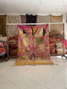 Authentic Vintage Moroccan Rug – Pink Berber Area Wool Rug (6.2x9.3 ft) - Africancreates