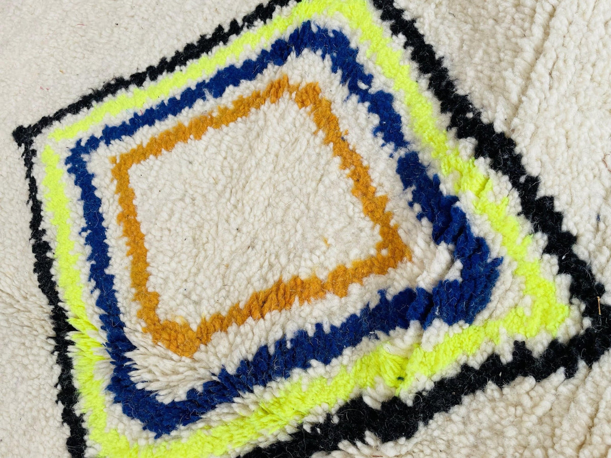 Azilal Moroccan Rug, Handmade azilal Rug, Authentic Moroccan Rug, Abstract Berber Rug, multicolor Wool Rug, Sheep Wool Rug, Bohemian Rug. - Africancreates