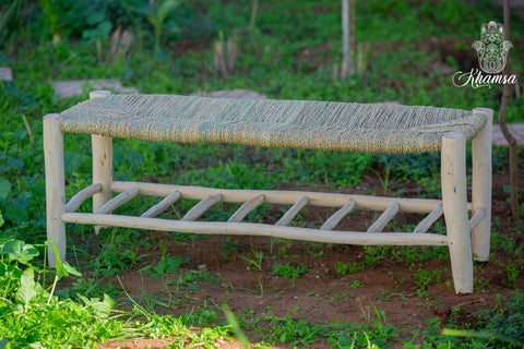 Banc en bois avec rangement intégré - Idéal pour une organisation efficace - Africancreates