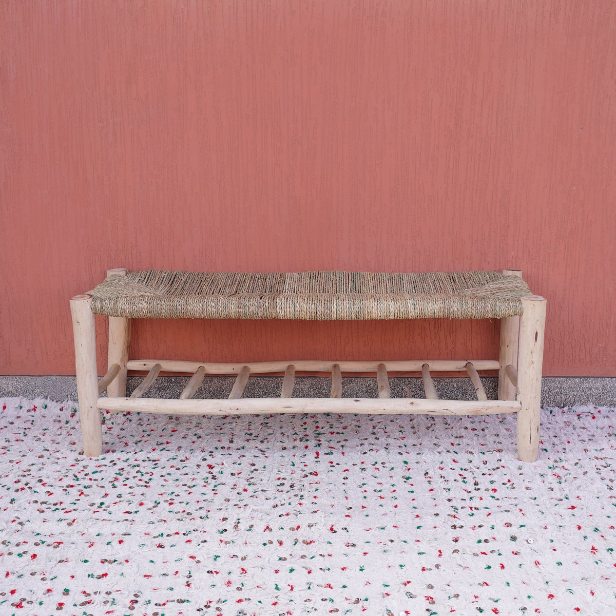Banc en bois avec rangement intégré - Idéal pour une organisation efficace - Africancreates