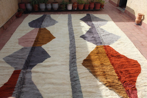 Beni Mrirt Moroccan Extra large Rug - Africancreates