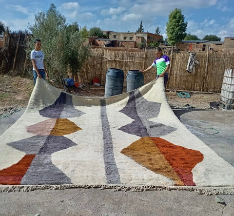 Beni Mrirt Moroccan Extra large Rug - Africancreates