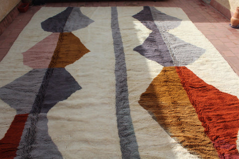 Beni Mrirt Moroccan Extra large Rug - Africancreates