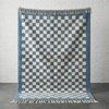 Berber Blue Checkered Moroccan Rug - Custom Living Room Area Beni Ourain Rugs - Africancreates