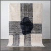 Black and White Modern Handmade Moroccan Rug - Custom Living Room Area Beni Rugs - Africancreates