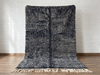 Black Modern Handmade Moroccan Rug - Custom Living Room Area Beni Rugs ( - Africancreates