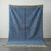 Blue Striped Moroccan Rug - Custom Living Room Area Beni Ourain Rugs - Africancreates