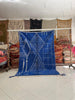 Blue Vintage Moroccan Rug – Wool Tribal Area Beni ourain Rug (6.3x9.4 ft) - Africancreates