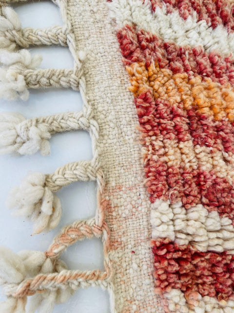 Boujad Moroccan Rug, Handmade Boujaad Rug, Authentic Moroccan Rug, Abstract Berber Rug, pink Wool Rug, Sheep Wool Rug, Bohemian Rug. - Africancreates