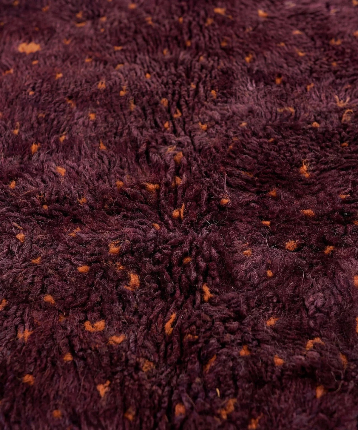 Burgundy Fine Mottled Field Custom Moroccan Rug - Africancreates