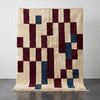 Burgundy Handmade Moroccan Rug - Custom Living Room Area Beni Rugs - Africancreates