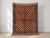 Burgundy Modern Handmade Moroccan Rug - Custom Living Room Area Beni Rugs - Africancreates
