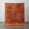 Burnt Orange Terracotta Moroccan Rug - Custom Living Room Shag Area Beni Ourain Rugs - Africancreates