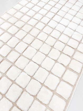 Checkered tufted Modern contemporary design Beni Ourain Berber area Moroccan Mrirt 8x10 rugs | wool handmade Moroccan 9x12 rugs - Africancreates