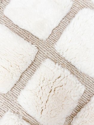 Checkered tufted Modern contemporary design Beni Ourain Berber area Moroccan Mrirt 8x10 rugs | wool handmade Moroccan 9x12 rugs - Africancreates