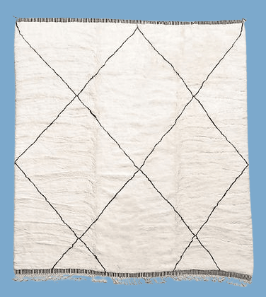 Classic Diamond Modern contemporary design Beni Ourain Berber area Moroccan Mrirt 8x10 rugs | wool handmade Moroccan 9x12 rugs - Africancreates
