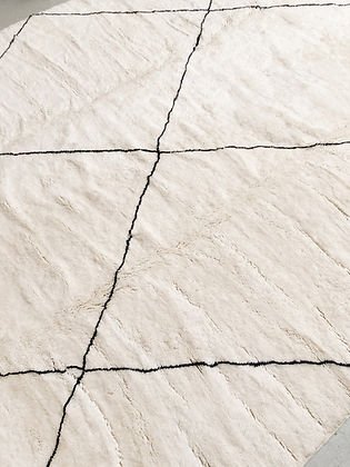 Classic Diamond Modern contemporary design Beni Ourain Berber area Moroccan Mrirt 8x10 rugs | wool handmade Moroccan 9x12 rugs - Africancreates