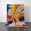 Colorful Mixed Pile Wool Handmade Moroccan Rug - Custom Living Room Area Beni Rugs - Africancreates