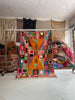 Colorful Vintage Moroccan Rug – Berber Hancrafted wool Rugs for living room (5.5x8.2 ft) - Africancreates