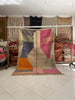Colorful Vintage Moroccan Rug – Berber Hancrafted wool Rugs for living room (6.4x9.6 ft) - Africancreates