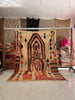 Colorful Vintage Moroccan Rug – Berber Hancrafted wool Rugs for living room (6.8x10 ft) - Africancreates