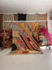 Colorful Vintage Moroccan Rug – Wool Tribal Area Boujaad Rug (6.5x9.7 ft) - Africancreates