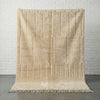 Cream Tufted Modern Handmade Moroccan Rug - Custom Living Room Area Beni Rugs - Africancreates