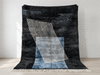 Deep Charcoal Modern Handmade Moroccan Rug - Custom Living Room Area Beni Rugs - Africancreates