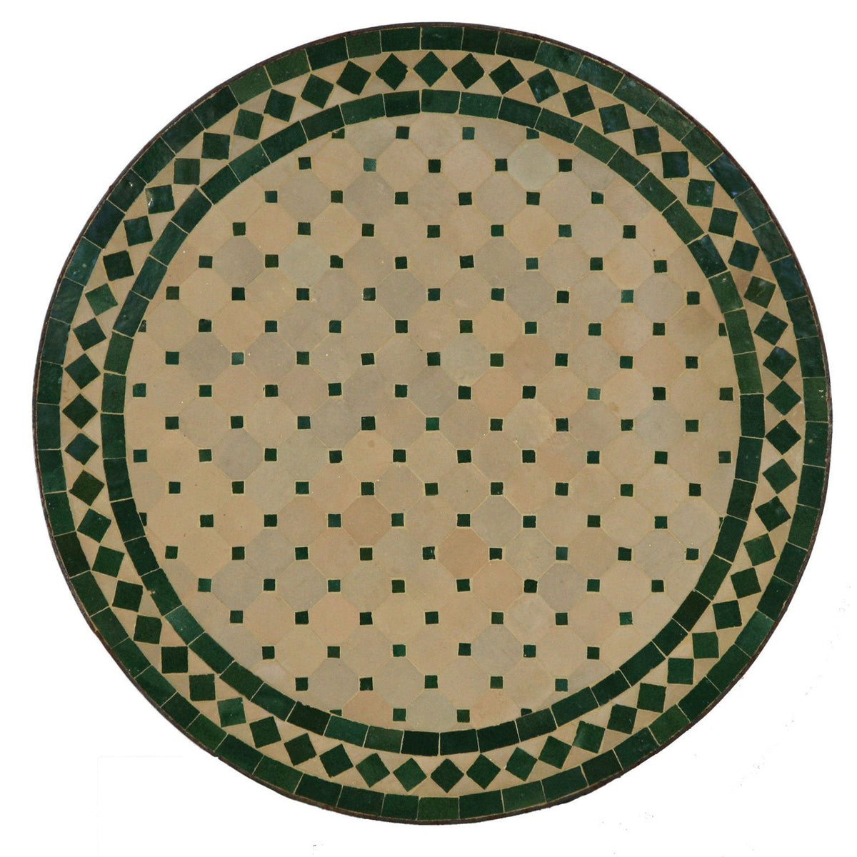 Diamond Green Moroccan mosaic table | Bistro table |Terracotta Arabic Table | Tea table | chocolate Oriental table |moroccan table design - Africancreates