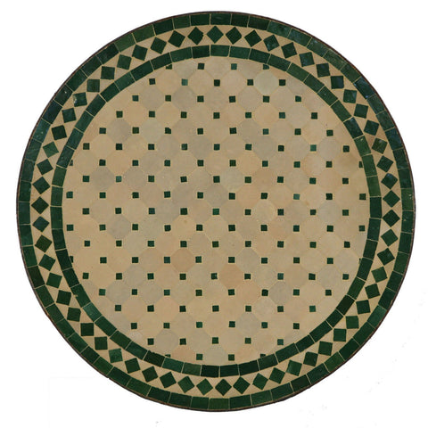Diamond Green Moroccan mosaic table | Bistro table |Terracotta Arabic Table | Tea table | chocolate Oriental table |moroccan table design - Africancreates