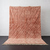 Dusty Rose Pink Wool Handmade Moroccan Rug - Custom Living Room Area Beni Rugs - Africancreates