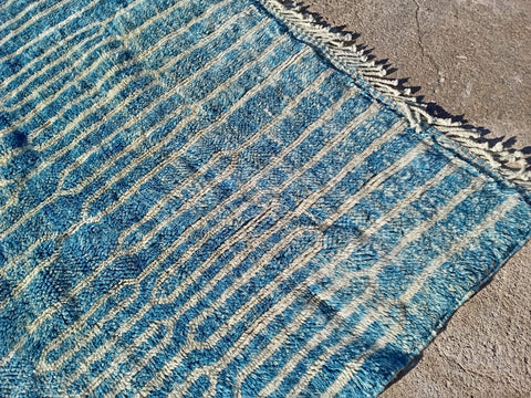 Extra large Moroccan Mrirt rug in Turquoise Design - Africancreates