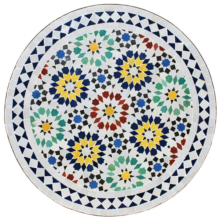 Flower colorful tiles Moroccan mosaic table | Bistro table |Terracotta Arabic Table | Tea table | chocolate Oriental table |moroccan table design - Africancreates