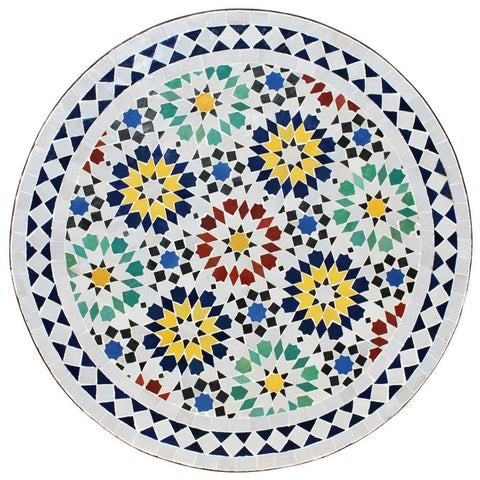Flower colorful tiles Moroccan mosaic table | Bistro table |Terracotta Arabic Table | Tea table | chocolate Oriental table |moroccan table design - Africancreates