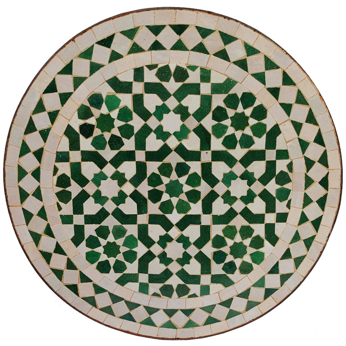 Flower Green tiles Moroccan mosaic table | Bistro table |Terracotta Arabic Table | Tea table | chocolate Oriental table |moroccan table design - Africancreates