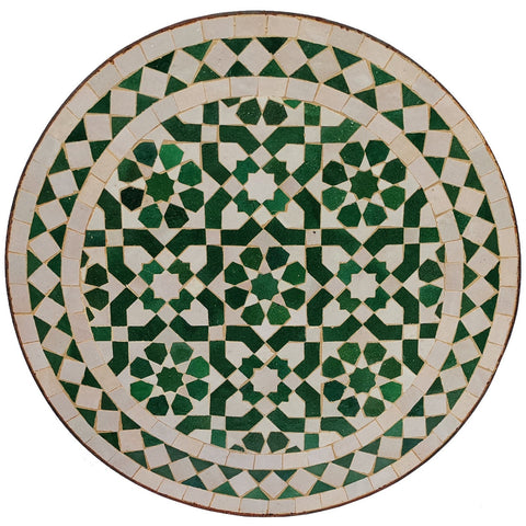 Flower Green tiles Moroccan mosaic table | Bistro table |Terracotta Arabic Table | Tea table | chocolate Oriental table |moroccan table design - Africancreates